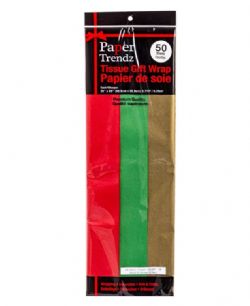 PAPIER DE SOIE COULEURS DE NOËL